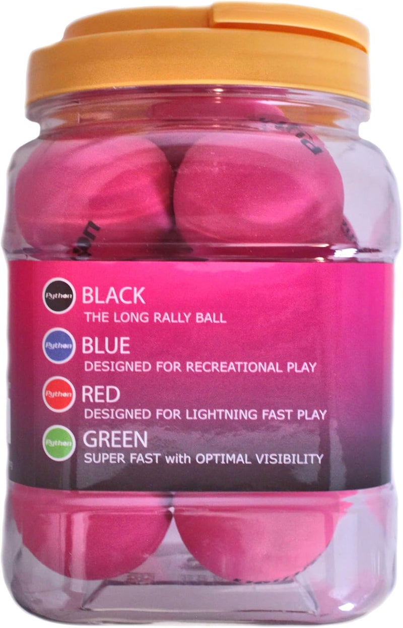 Python Racquetball Python (Pink) Racquetballs (Super Fast w/Optimal Visibility)(Value Pack - 12 Ball Jug) - Image 4